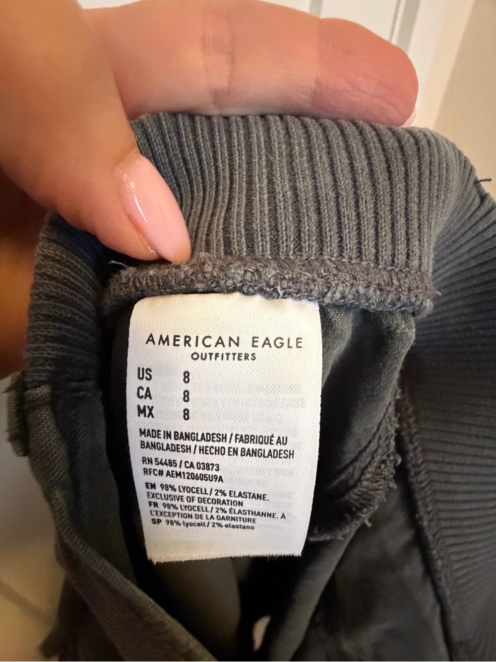 American Eagle Outfitters Gray Maxi Cargo Skirt Utility 8 drawstring Front slit - Picture 5 of 7